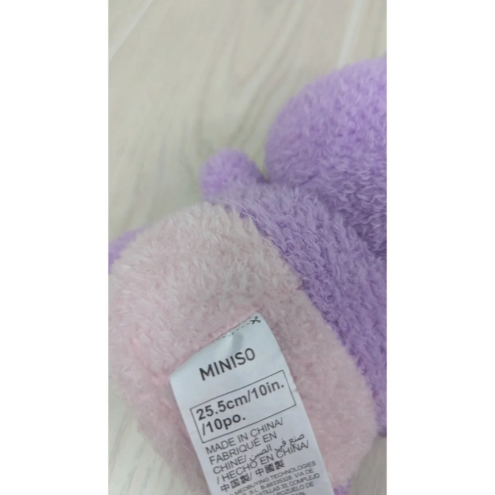 Miniso Pals Plush Purple Robin Bunny Rabbit Ice Cream Sundae Cherry Whipped Crm